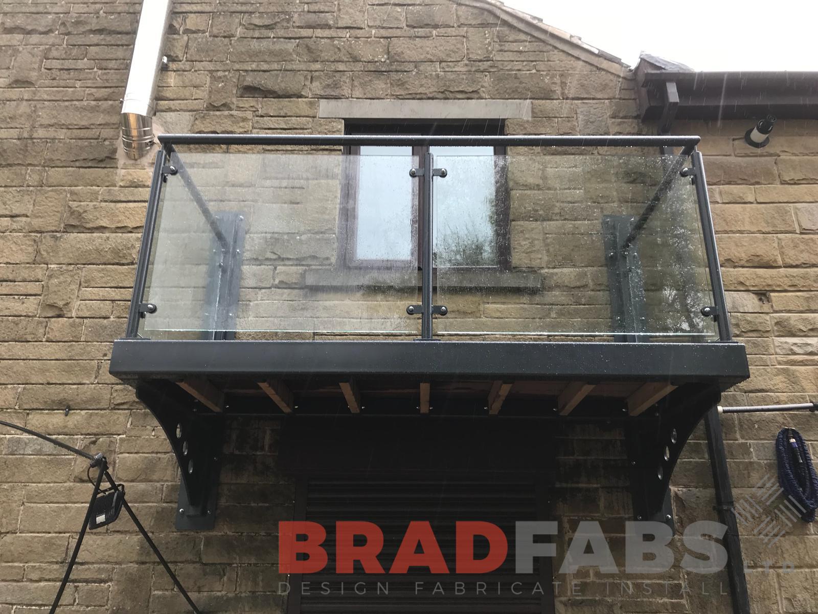 Cantilevered balcony installed by Bradfabs