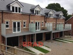 Beautiful addition to these homes, professionally manufactured in mild steel and galvanised and powder coated by the Bradfabs team. 