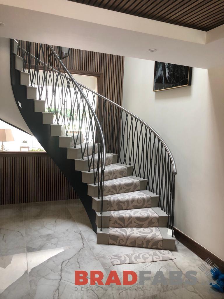 What can a helical staircase offer?