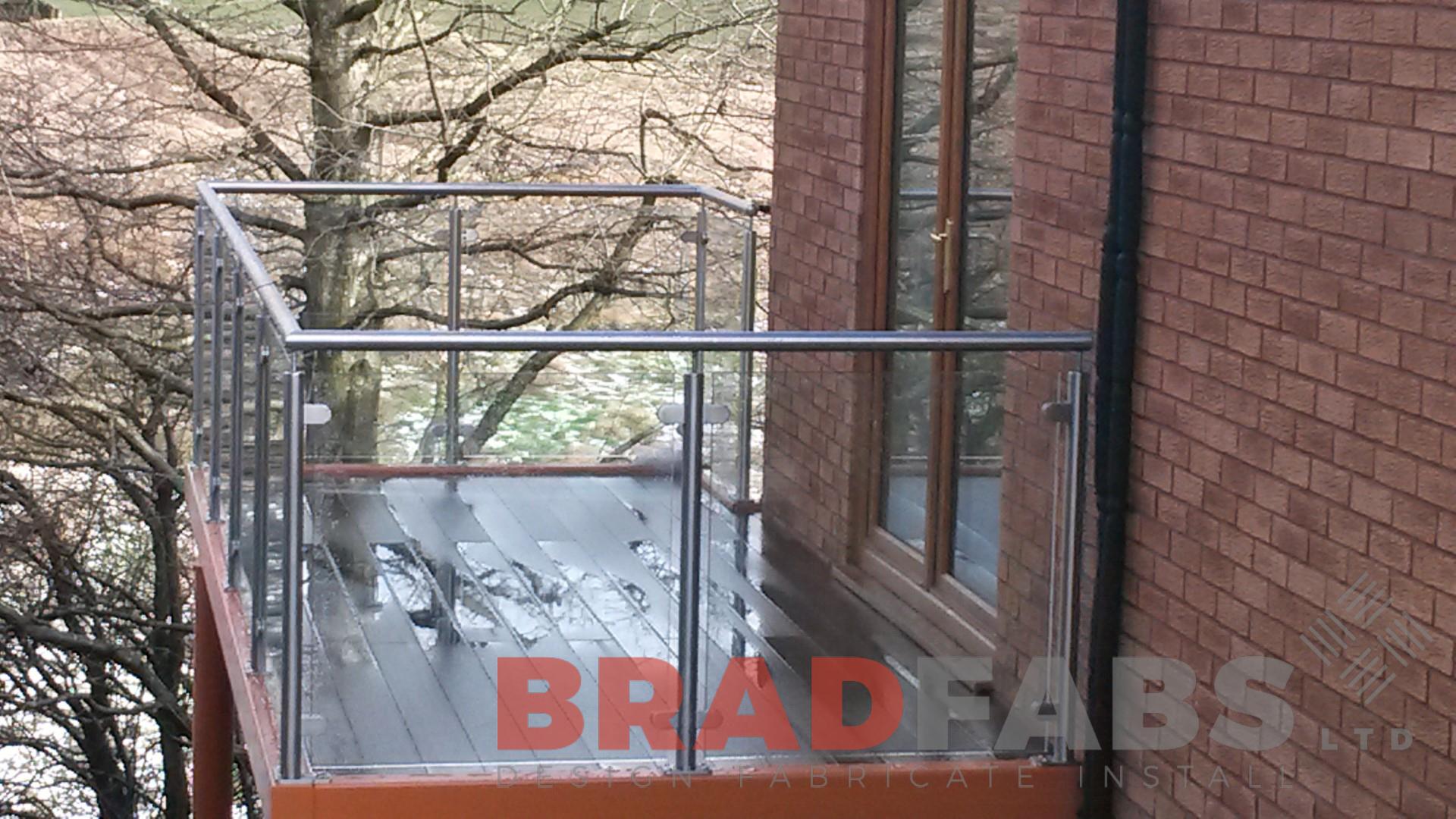 Bespoke balcony manufactured by bradfabs