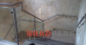 Stainless steel and glass balustrade fabricated by BRADFABS