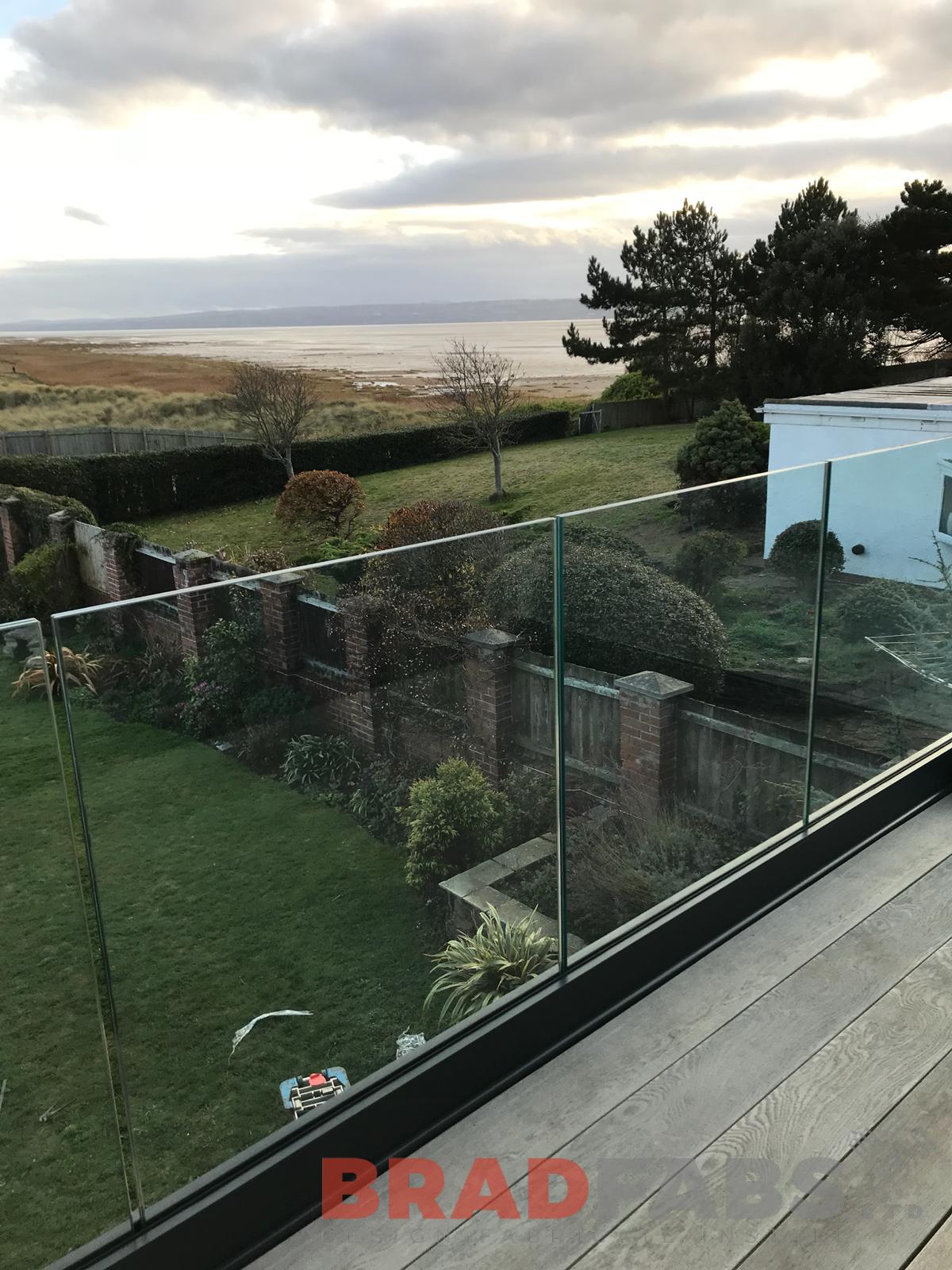 Contemporary infinity balustrade (this is set in a channel system).  We have a full range of different types of balustrade to meet your requirements