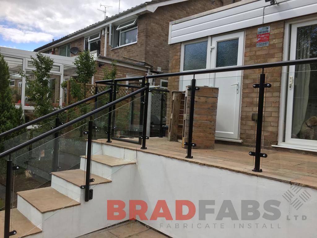 Mild steel, galvanised powder coated bespoke balustrade by Bradfabs Ltd 