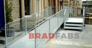 building access ramp, access ramp for push chairs, access ramp fabricated and installed