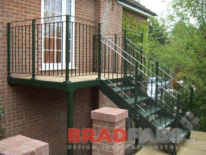 External Steel Staircase Installed By Bradfabs In London