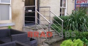 Steel balustrading in Bradford fabricated by Bradfabs, Steel balustrade fabricated and installed by Bradfabs
