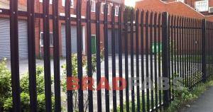 Galvanised, powder coated metal fencing by Bradfabs