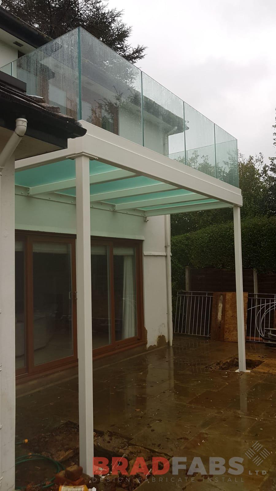 Bradfabs, glass floor, balcony glass floor, bespoke project