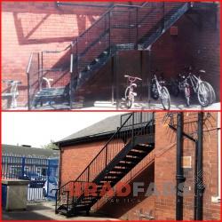 Fire Escape designed and installed in Leeds