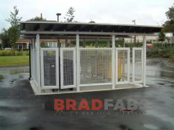 Bradfabs fabricated steel bin stores in bradford, Steel bin stores fabricated in west yorkshire, Weather protection bin stores installed in leeds by bradfabs