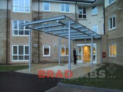 suspended ambulance canopy fabricated in west yorkshire