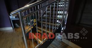 Stainless Steel Staircase Balustrading in bradford, Steel balustrading fitted in a public house in Leeds