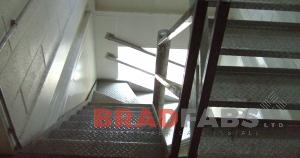 Metal staircase and walkway made by Bradfabs