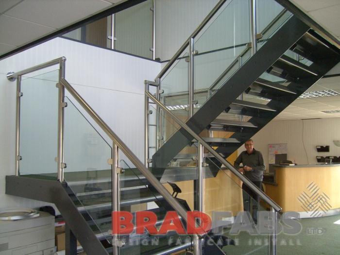 Balustrading fabricated by Bradfabs, Commercial balustrading installed in harrogate