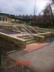 Staircase Railings with Hooped Ends- Ashlands Primary School Ilkley