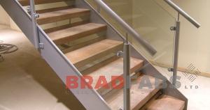 Steel Timber and Glass Staircase
