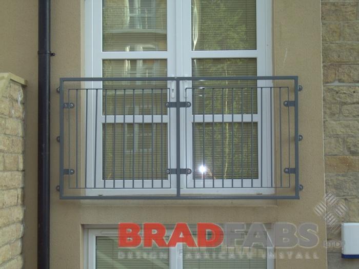 Juliet balcony in west yorkshire, balconette fabricated by bradfabs