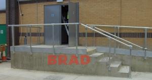 Steel externall balustrading, Steel balustrading fabricated in Bradford by BRADFABS