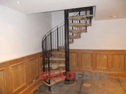Internal metal spiral staircase by Bradfabs