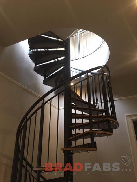 Internal loft access spiral staircase by Bradfabs
