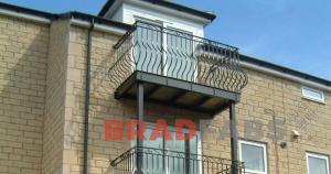 Steel balcony fabricated by BRADFABS in West Yorkshire